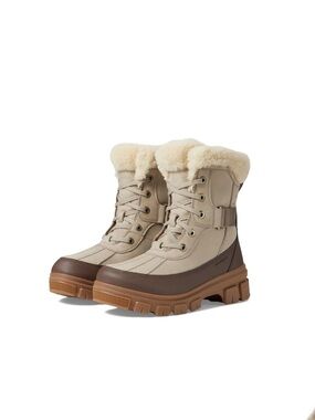 SOREL tivoli v parc waterproof boots winter snow 7.5 omega taupe gum